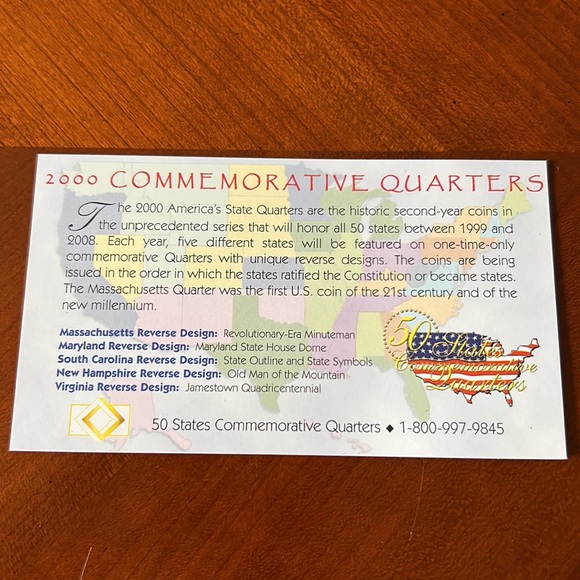 50 States Commemorative Quarters Denver Mint Year 2000 - Picture 5 of 5